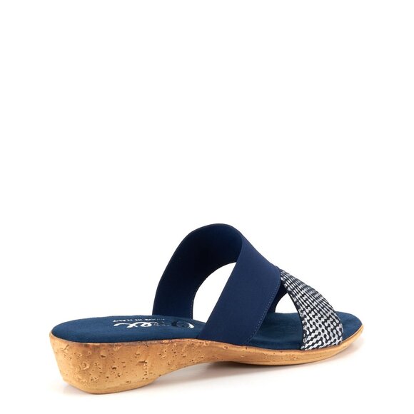 Onex Womens Izabel Slip-on Slide Wedge Sandal - Navy, Size 11 NEW - Picture 5 of 6